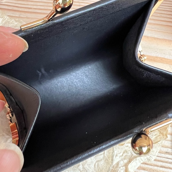 New, Vintage Coach Framed Coin purse, kisslock, Water Buffalo 5825 - Picture 6 of 8